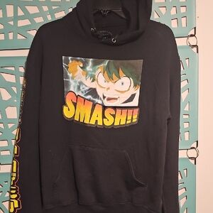 Black Graphic Hoodie
